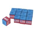 12 Pcs Kapur Billiard Biru Chalk Billiard Cuk Chalk Kualitas Premium Billiard Chalk. 