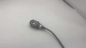 Pair Elliptical Motorcycle Turn Lights Strong Metal Plastic Mixing Construction Clear Visibility Day for Night Riding