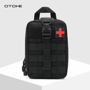 OTOHE Outdoor Waist Bag Men Multifunctional Hiking Bag Tactical Medical First Aid Kit Mountain Climbing Wilderness Survival Tool Waist Bag Large Capacity Lightweight Sports Mini Casual Camping Bag