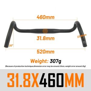 UNO FL12 Dropbar Flare Stang Sepeda Gravel Touring Roadbike Alloy 31.8