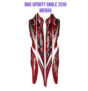 STIKER STRIPING LIS BODY MOTOR MIO SMILE 2010 2011 MERAH STANDAR COD