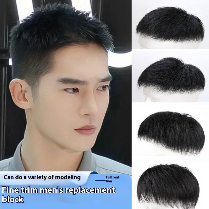 100% Human Hair Silk Top Men's Toupee Fashion And Handsome Style