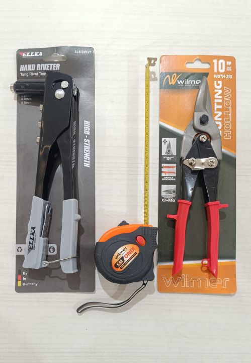 PROMO 3 ITEM TANG RIVET DAN GUNTING HOLO LURUS | GUNTING HOLO| GUNTING ...