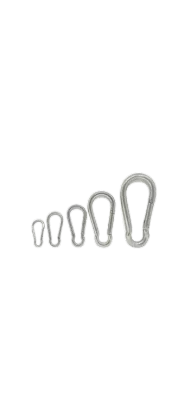 UnihomSG [Carabiner Hooks] 304 Stainless Steel High Quality Carabiner Hook Spring Snap & Steel Screw Hook With Lock