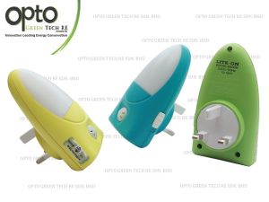 Automatic Light Sensor Mini LED Night Light/ Bedroom Bedside Lamp with 3pin Plug(0.6W~1W)