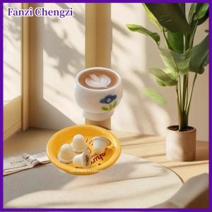 Fanzi 1 Set Electric Coffee Machine Accessories Toys 1 6 Dollhouse Miniature Kitchen Baking Scene Mini Simulation Capsule Coffee Model