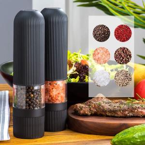 Kitchen Electric Pepper Grinder Battery Powered Salt or Pepper Automatic Grinder with LED Light