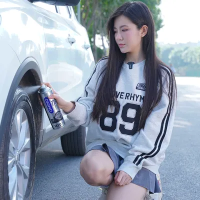 Dung Dịch Xịt Dưỡng Bóng Vỏ Lốp Ô Tô OMINO Chính Hãng M10 500ml Phục Hồi Lốp Xe Nhựa Đen - Cải Thiện Độ Bóng Tặng Khăn Lau