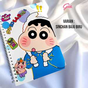 BUKU TULIS A5 CRAYON SHINCHAN | NOTEBOOK SPIRAL KARAKTER LUCU KUCING CAPYBARA | NOTEBOOK CAPYBARA HOLOGRAM A5 | NOTEBOOK ESTETIK | NOTEBOOK SPIRAL | STATIONERY GEMOY | NOTEBOOK A5 | CUTE CAT NOTEBOOK | BUKU TULIS LUCU | KADO LUCU ||TTD