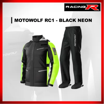 Unisex Motowolf Raincoat RC1 Rain Coat for Riders / Rain Wear for Protection - Waterproof & Windproof
