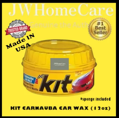 READY STOCK USA KIT ORIGINAL CARNAUBA CAR PASTE WAX (340G) SOFT COATING WAX CLEANER PASTE WAX BERJANAMA MURAH KERETA KILAT PERLINDUNG AIR