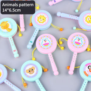 Funny Toddler Rattle with Whistle Toy Musical Instruments New Born Baby Playing Soothing Toys Kids Grasp Noise Maker Party Favors