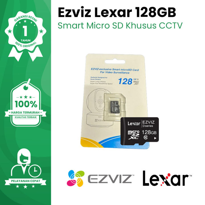 Lexar Ezviz Smart Micro SD 128GB Khusus CCTV | Lazada Indonesia