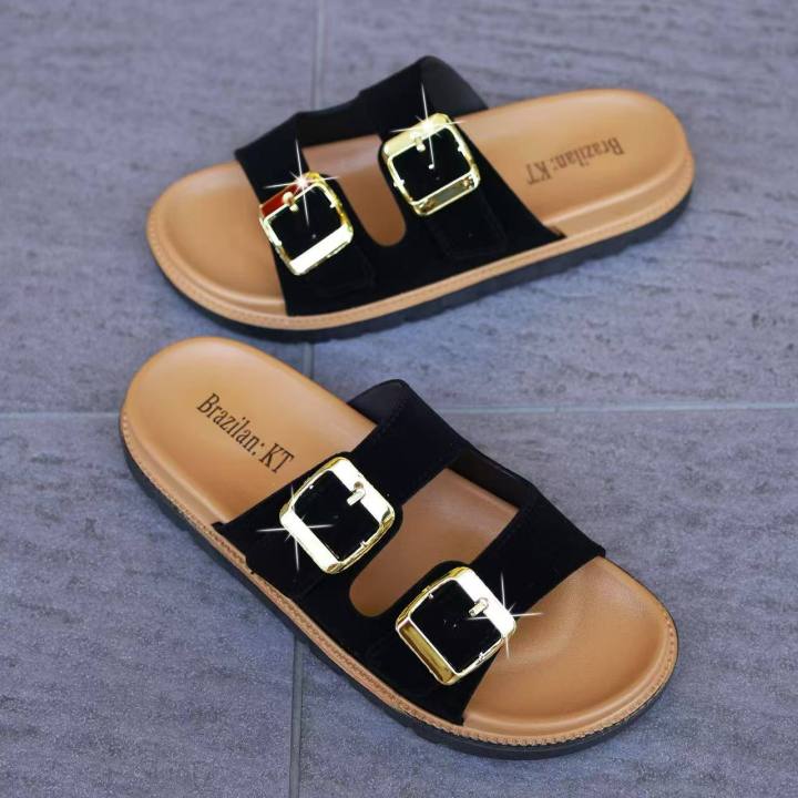Trendy%20Two%20Strap%20Design%20Rubber%20Slipper%20for%20Women%20-%20Image%203