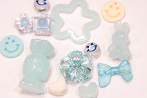 ลูกปัดเซ็ทน่ารัก สีพาสเทล คละลาย คละแบบ💖🩵💜