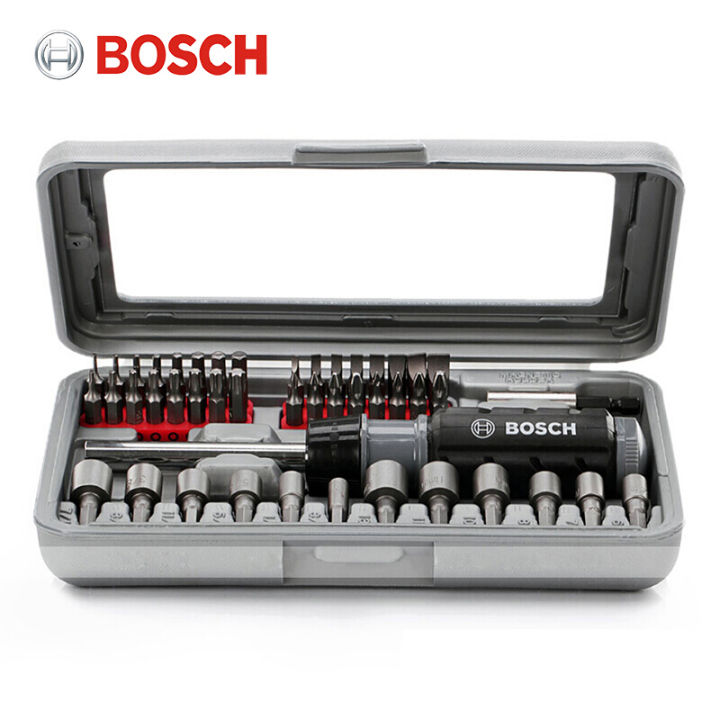 Bosch 46pcs Ratchet Screwdriver Set Screw head Lazada Singapore