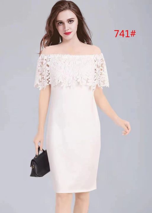 High Quality Fashionable Bangkok Formal Off Shoulder Lace Dress | Lazada PH