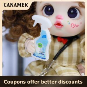 【 CANAMEK 】 2Pcs Mini Simulation Cleaning Agent Model 1 12 Dollhouse Miniature Bathroom Kitchen Toilet Scene Decoration Doll Accessory