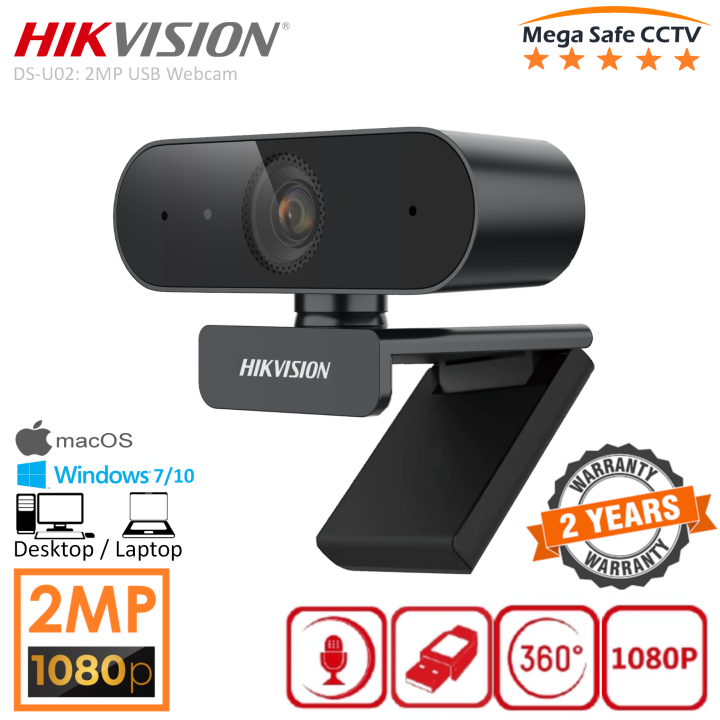 HIKVISION 1080p Full HD USB Webcam with Built-in Microphone, Self