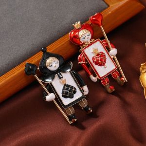 XINSU38 Cute Soldier Brooch Cartoon Classic Knight Corsage Jewelry Accessories Vintage Clown Brooches Woman