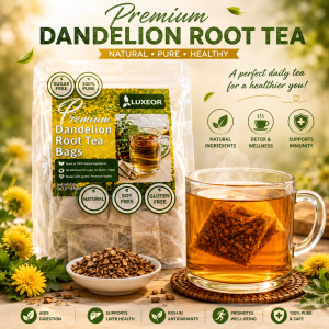 Dandelion Root Detox Tea Bags Liver Cleanse Herbal Tea Caffeine Free Digestive Detox Drink