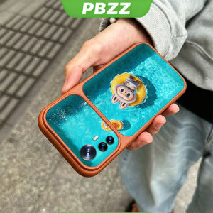 PBZZ Case for xiaomi 12 lite 12 PRO 5g phone casing Softcase shockproof Cover new design aesthetic cute purple for girls Cartoon swimming KNYC2