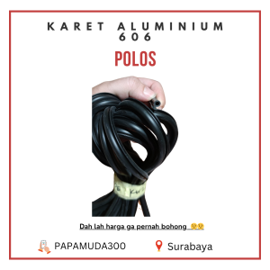 Karet Aluminium Karet Pentol Karet Sekoneng 606 Hitam Putih
