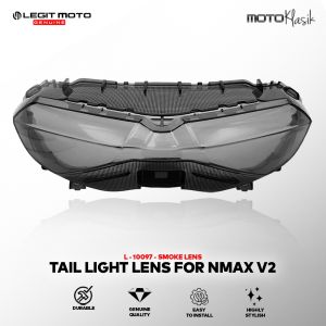 LEGITMOTO GENUINE YAMAHA NMAX V2 2020 TAIL LIGHT LENS COVER SMOKE REAR LIGHT COVER FOR MOTORCYCLE 1PC