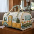 WEARY Foldable Quilted Gym Bag Large Capacity Floral Print Large Camping Bag High Quality Soft Travel Bag Camping. 