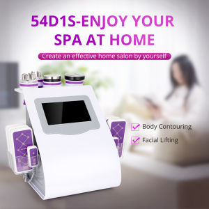 6 In 1 40K Cavitation Slimming Ultrasound RF Machine For Face And Body With Lipo Laser Pads