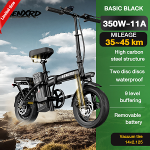 AENXRD Electric Bike 48V20A 500W Folding Bike Lithium Battery Lightweight E Bike Recovery Adults Bicycle