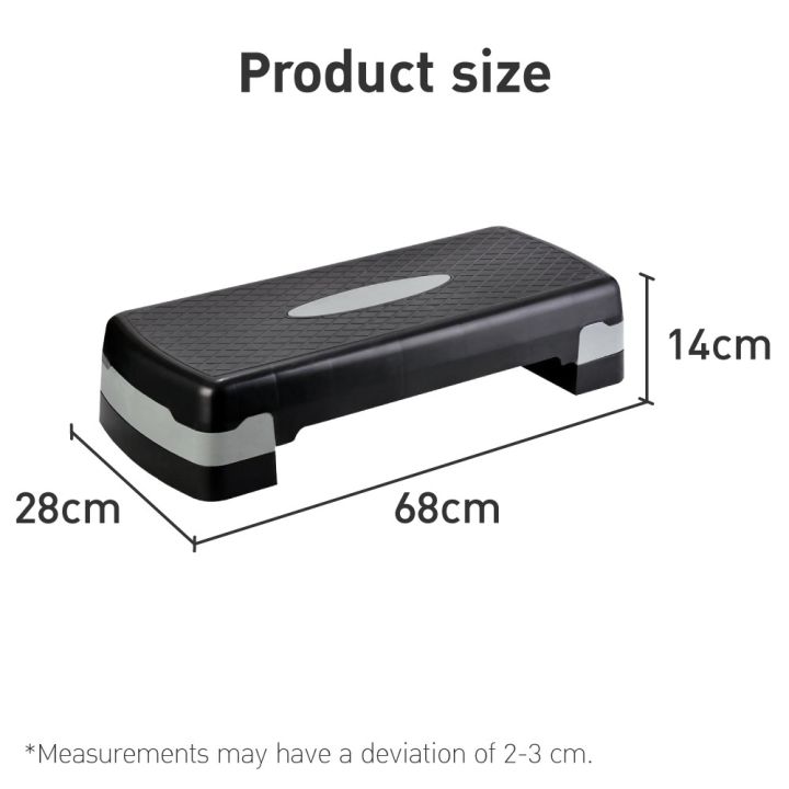 【HOT SALE+3Layers】Aerobic Stepper Yoga Pedal Indoor Yoga Gym Aerobic  Exercise Pedal 80CM 3Layers Adjustable Aerobic Stepper Fitness Equipment  Home
