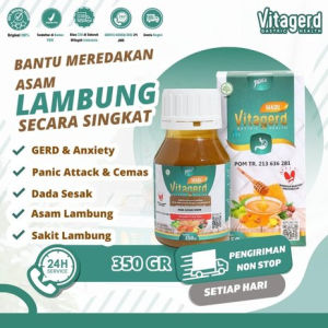 Madu Vitagerd Obat Lambung Asli Herbal Terbaik Atasi Asam Lambung Naik Maag & Gerd