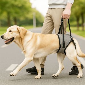 DGFDF Adjustable Dog Lift Harness Comfortable Detachable Pet Rear Leg Support Pet Belt Non-slip Handle Pet Auxiliary Strap Mobility Aid