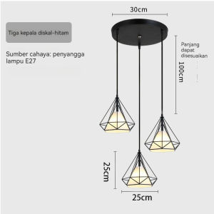 Lampu Hias Gantung Minimalis Modern Plafon Lampu Gantung Ruang Tamu Cafe Diamond Lampu