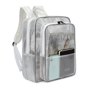 ✨ Transparent Mesh Anti-static Backpack/PVC Dustproof Cleanroom Tool Bag Double Shoulder For Laboratory Work Anti-static Backpack Full PVC Dustproof Cleanroom Tool Bag