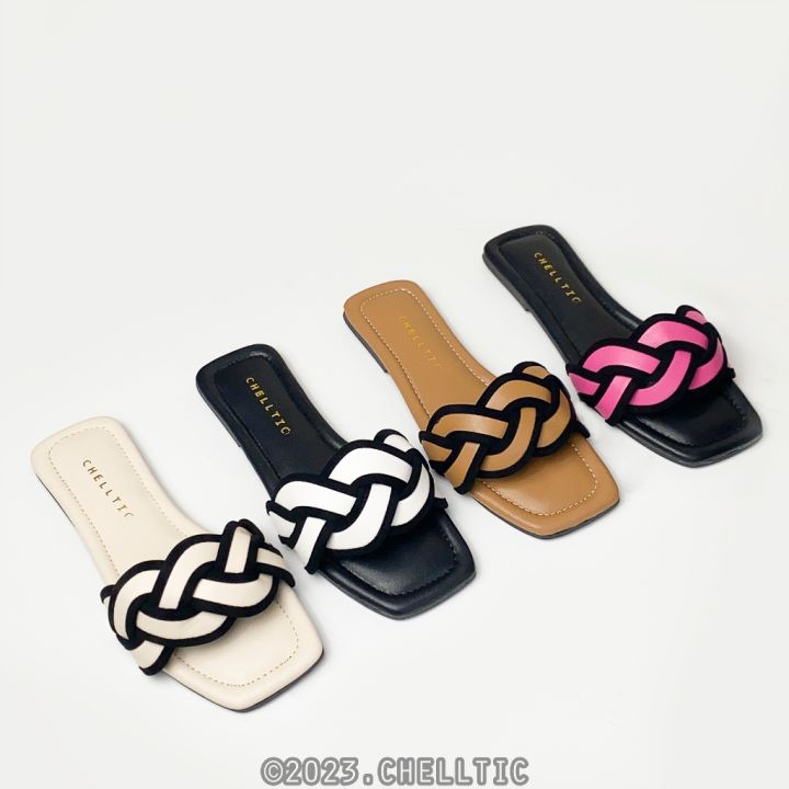 GALAXY Sandal Wanita Kekinian Terbaru Sendal Slop Slip On Wanita