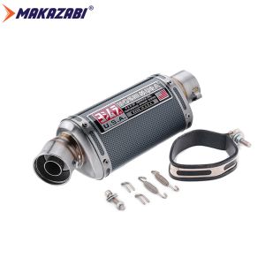 51MM Universal Motorcycle Exhaust Muffler Systems With DB Killer Stainless Steel Exhaust Muffler Canister Tail Pipe For BMW Yamaha Kawasaki HONDA suzuki QJmoto CFmoto Triumph SYM etc