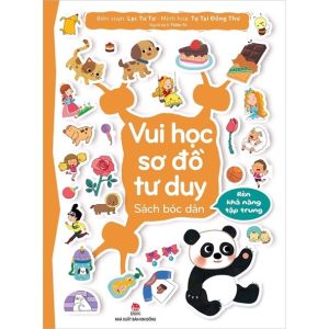 Sách Bóc Dán Vui Học Sơ Đồ Tư Duy Tăng cường khả năng Quan sát Tập trung Rèn tư duy Logic NXB Kim Đồng