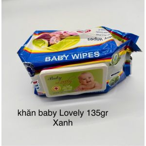 Combo 5 gói Khăn Ướt Baby 135 Xanh