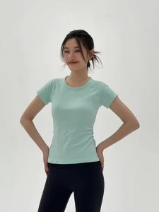 2026 Hot Sale [ Shipped from China ] Summer quick-dry sports short-sleeve for women 2026 New running tight-fitting breathable yoga top Pilates shirt fitness clothing B3