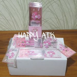 PENGGARIS / GARISAN / RULER PLASTIK MIKA TEBAL - 15CM SANRIO KUROMI MELODY