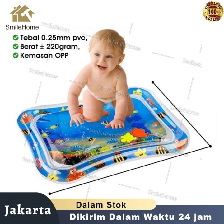 Baby Kids Water Play Mat Inflatable Infants Tummy Time Playmat Toy