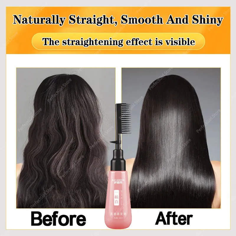 180ml Straighten Hair Cream Easy To Use Gentle And Aiti-Damage