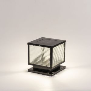 SXH  Solar Outdoor Courtyard LED Pillar Lamp Wall Lamp Villa Garden Rural Entrance Waterproof Landscape Decorative Lamp