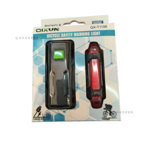 OHHDEER LED Bike Light Set Front and Back Cycling Safety Lights USB Rechargeable Bicycle Taillights
