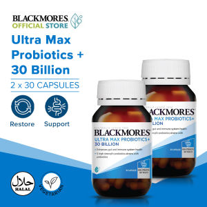 [Bundle of 2] Blackmores Ultra Max Probiotics+ 30 Billion (30s) | Support Bowel Movement and Immune Function