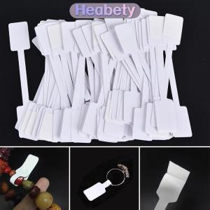Heabety 100PCS Giá Trắng nhãn thẻ với treo chuỗi Đồ trang sức văn phòng phẩm giày vải