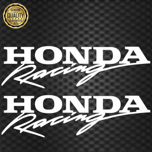 HONDA RACING 2PCS 12 INCHES HIGH QUALITY COUTOUT STICKER FOR MOTORCYCLE AND CAR