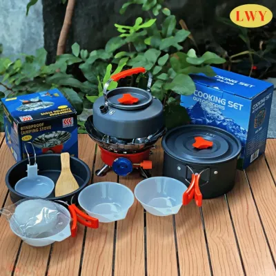 Cooking Set DS308 Nesting Set DS 308 Teko Camping Cooking Set Alat Masak Camping Outdoor Portable